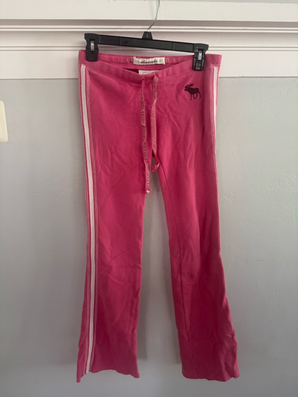Vintage Abercrombie Pink Drawstring Lounge Pants
